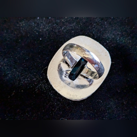 SOLD! Handcrafted Blue Topaz Boho Ring (Lab created) - Picture 10 of 16